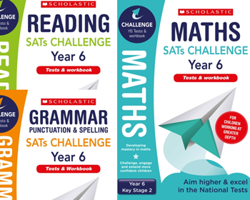 Scholastic Year 6 KS2 Challenge Pack [3 BOOKS] Tests & Workbooks with FREE P&P
