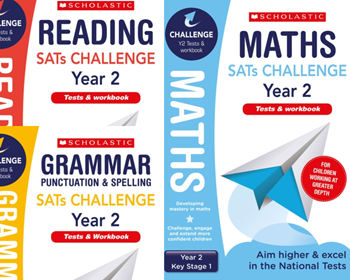 Scholastic Year 2 KS2 Challenge Pack [3 BOOKS] Year 2  Extension Assessment Tests & Workbooks with FREE P&P.