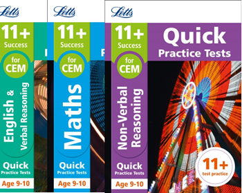 Letts CEM 11+ Quick Practice Tests Age 9-10 [3 Books]
