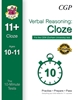 CGP CEM 11+ 10-Minute Tests (Age 10-11) Verbal Reasoning: Cloze (Book 1)