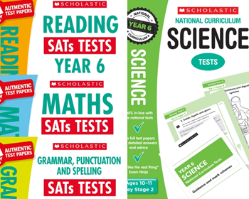 YEAR 6 KS2 MOCK TEST PACK [4 BOOKS] KS2 SATS MATHS, ENGLISH & SCIENCE TESTS