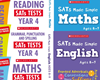 YEAR 4 EXAM PACK [5 BOOKS] KS2 SATS REVISION BOOKS & PRACTICE TESTS FOR MATHS & ENGLISH